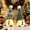 Knitted Christmas Gnome LED Night Light Doll